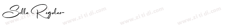 Sella Regular字体转换